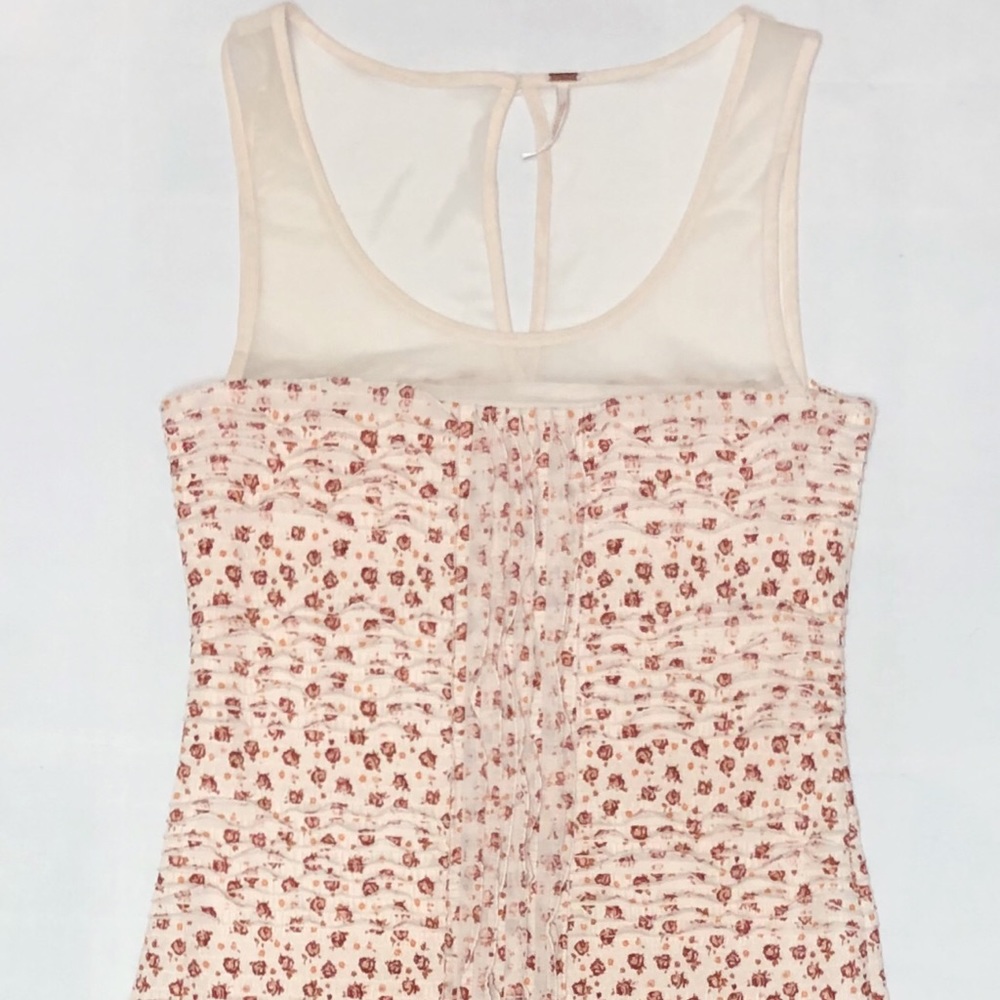 Free People Dress M Sleeveless Sheath Floral